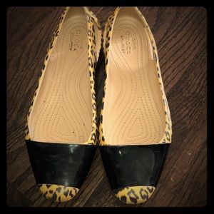 Leopard Print Crocs Women’s Slip Ons